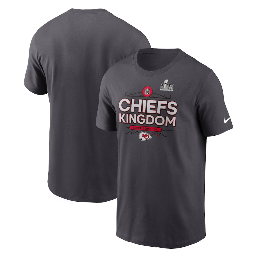 Men NFL Kansas City Chiefs grey T shirts style 9